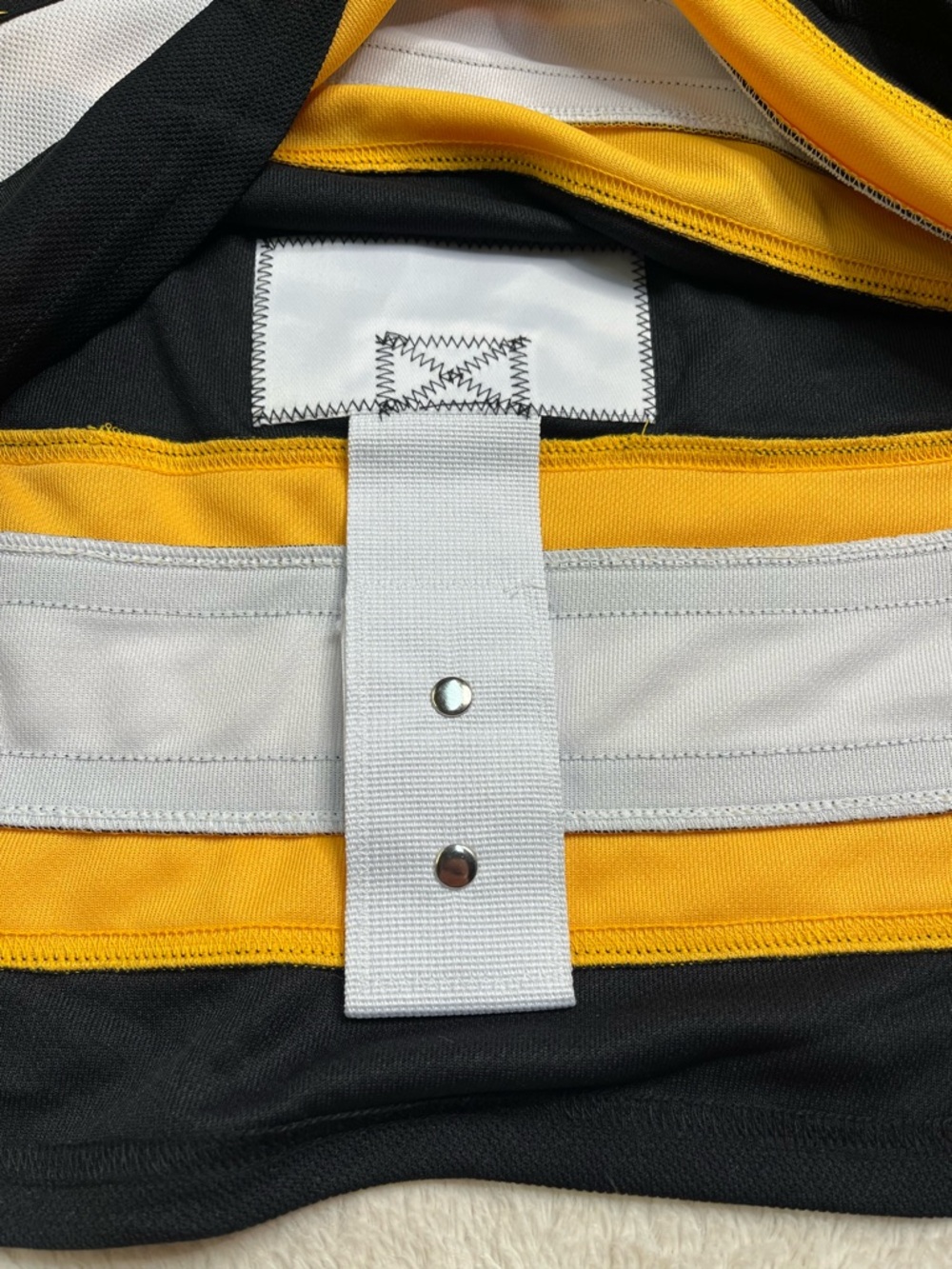 NWT New Fanatics Premium NHL Boston Bruins Hockey Fight Strap Jersey Mens 52 XL - Picture 6 of 10